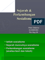 Sejarah & Perkembangan Sosialisme