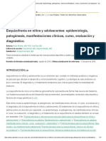 Schizophrenia in Children and Adolescents - UpToDate PDF