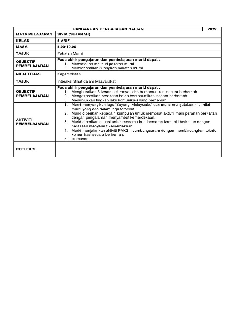 Rph Sivik Dalam Sej Ting 5 Pdf