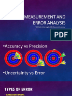 Measurement and error analysis