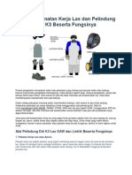 Alat Keselamatan Kerja Las Dan Pelindung Diri K3 Beserta Fungsinya