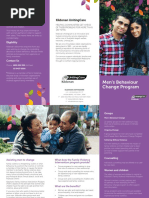 Mens Behaviour Change Program Brochure