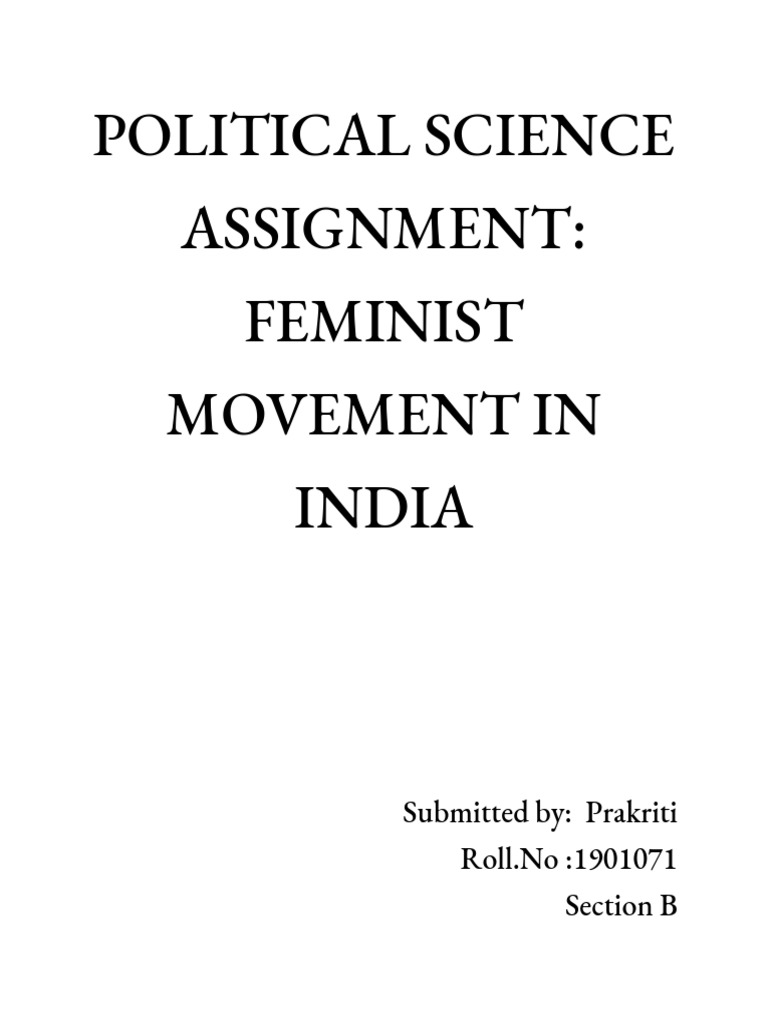 Feminist Movements in India | PDF | Women's Suffrage | Feminism