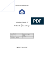 Laboratory Manual - 03 for Multimedia System & Design at University of South Asia, Raiwind Campus