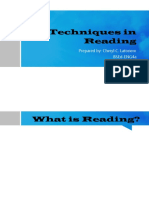 Techniques in Reading
