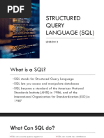 SQL Basics and Select Statements