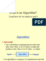 What Is An Algorithm?: (And How Do We Analyze One?)