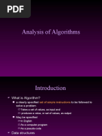 Analysis of Algorithms