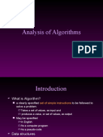 Analysis of Algorithms