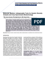 Molecular Markers: Indispensable Tools For Genetic Diversity Analysis and Crop Improvement Biotechnology