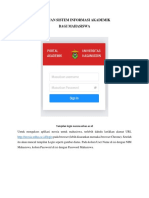 Panduan Sistem Informasi Akademik Mahasisa PDF
