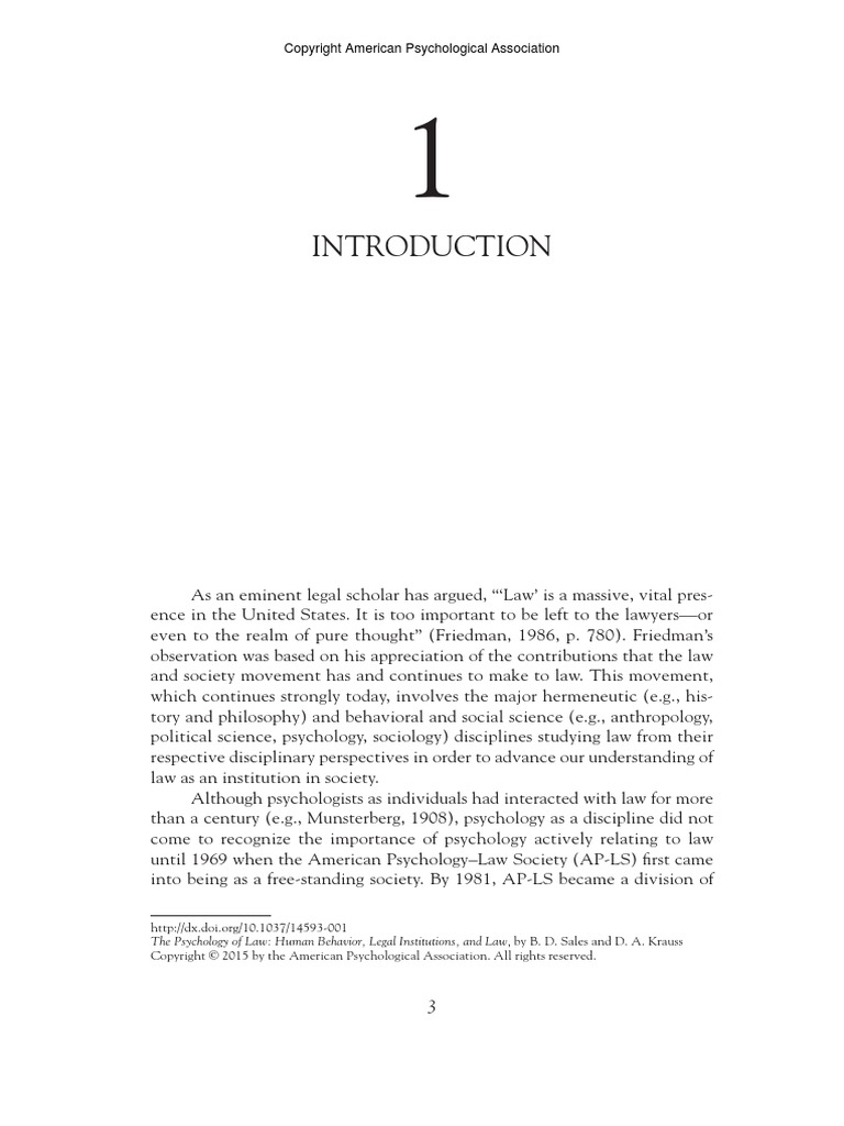 [Pdf] The Psychology Of Law – The Psychology of Human Misjudgment, by ...