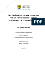 Survival Rate of Bonded Composite Veneer Versus Ceramic Veneer Restorations: A Systematic Review
