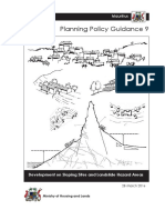 PPG 9: Guidance on Development of Sloping Sites and Landslide Hazard Areas