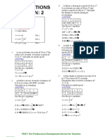 Equations of Motion 2 Answers