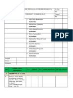 Form Checklist Kebakaran kel 1