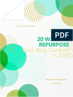 20 Ways to Repurpose Your Blog Content in 2019