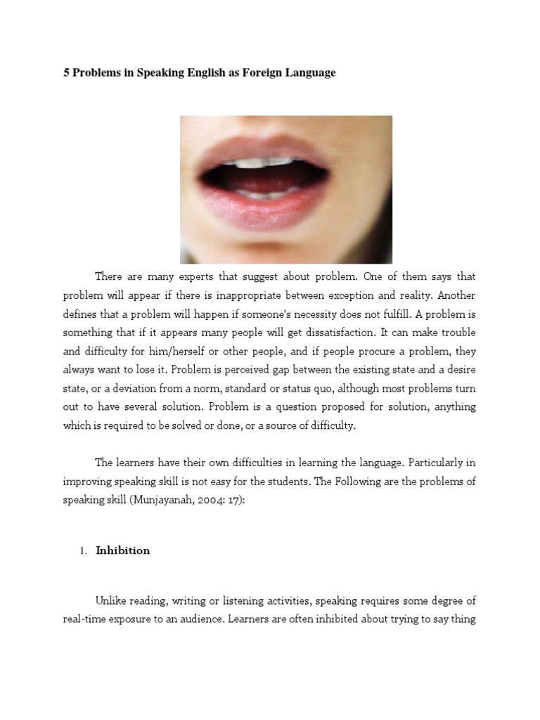 Overcoming English Speaking Challenges | PDF | Classroom | Learning