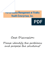 Performance Management at Vitality Health Enterprises, Inc