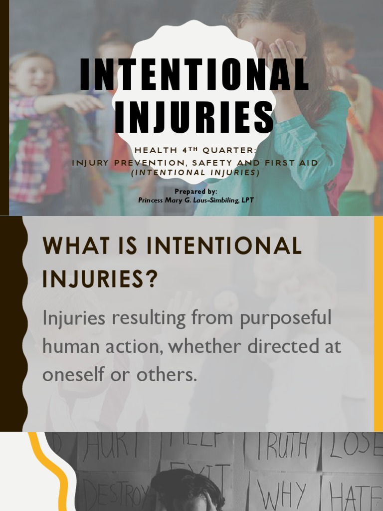 Intentional Injuries | PDF | Sexual Assault | Violence