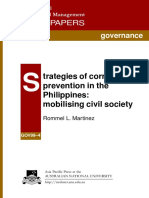 Strategies of Corruption Prevention in The Philippines - Mobilizing Civil Society PDF