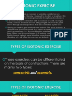 Isotonic Exercise