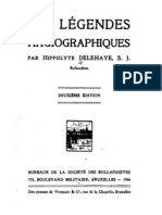 H. Delehaye, Les Légendes Hagiographiques, Bruxelles 1906