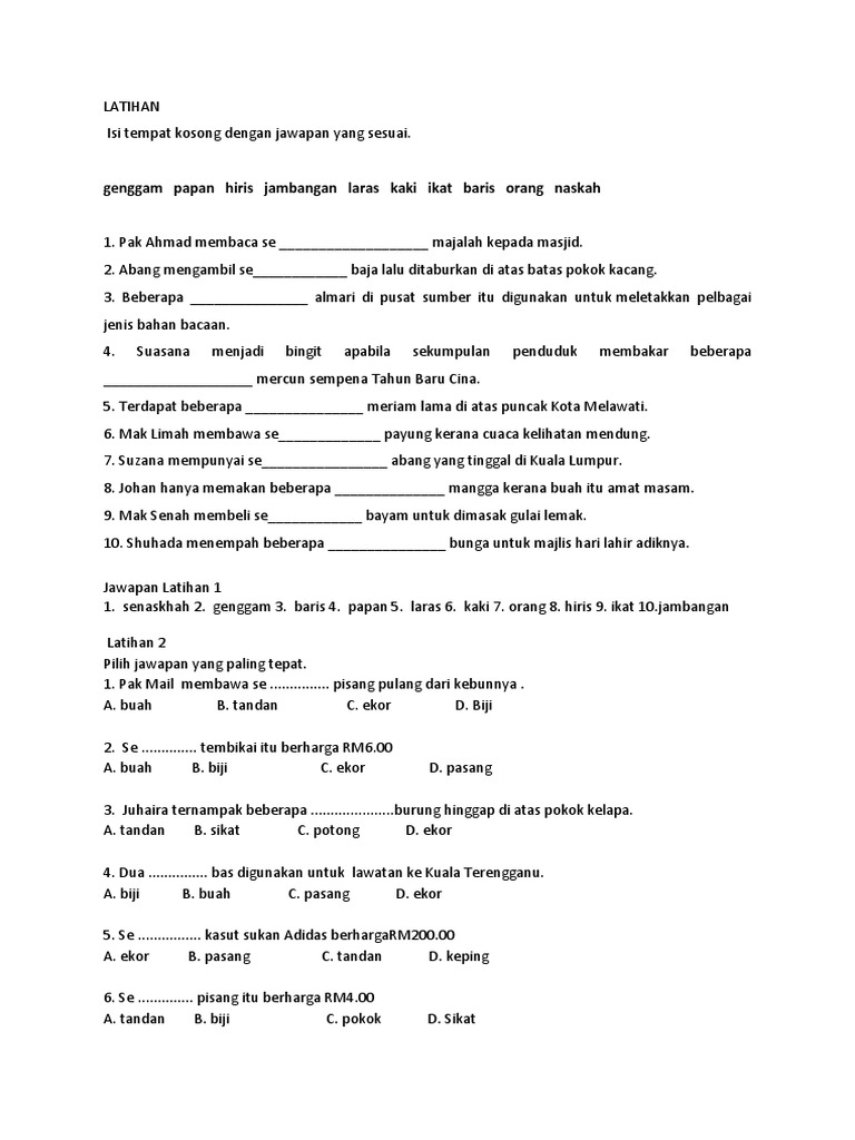 Kajian Worksheet