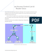 Konfigurasi Access Control List Di Router Cisco