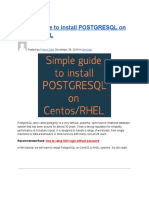 Simple Guide to Install POSTGRESQL on Centos_RHEL