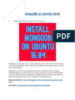 Install MongoDB On Ubuntu 16.04