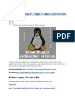 Bash Scripting-11-Input Output Redirection in Linux