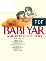Babi Yar Anatoly Kuznetsov A Anatoli PDF