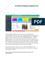 Cara Backup Dan Restore Database Dapodik Cara Manual