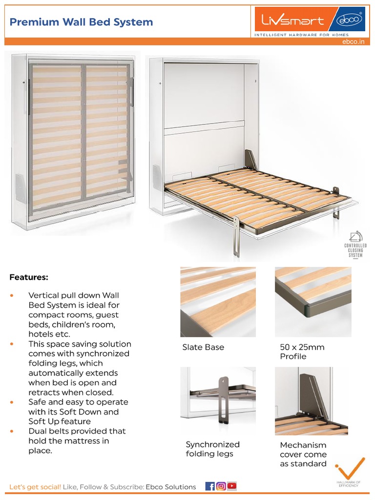 Ebco Premium Wall Bed System PDF