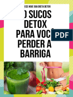 20 Suços Detox para Perder a Barriga