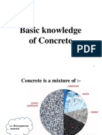Basic Knowledge of Concrete