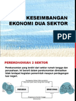 KESEIMBANGAN EKONOMI DUA SEKTOR