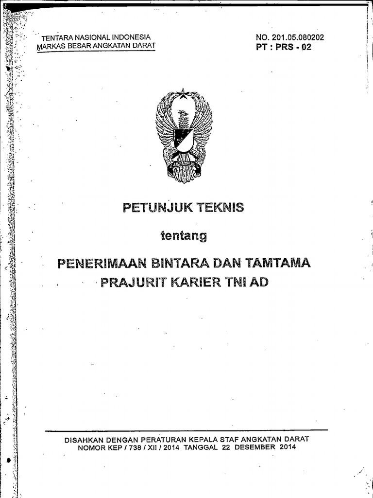2 Perkasad 738 Ttg Juknis Terima Bata Pdf