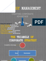 STRATEGY MANAGEMENT: CORPORATE ADVANTAGE THROUGH RESOURCES, BUSINESSES AND CONTROL