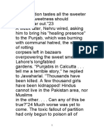 Gandhi's fast in response to communal violence in Calcutta