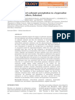 Microbially Mediated Carbonate Prescipitation in A Hypersaline Lake, Big Pond (Eleuthera, Bahamas)