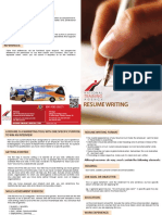Resume Writing Brochure Information Updated 2016