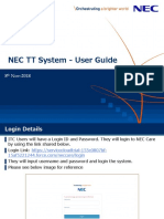 NEC TT System - User Guide