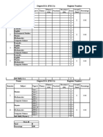 Degree Marks Card