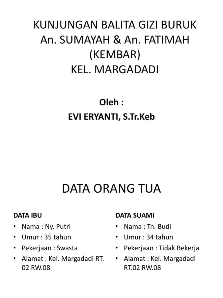 Kunjungan Balita Gizi Buruk Bd Evi Pdf