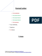 5 steps formal letter structure