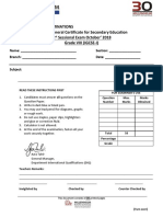 Sessional Paper Format and Cover Page