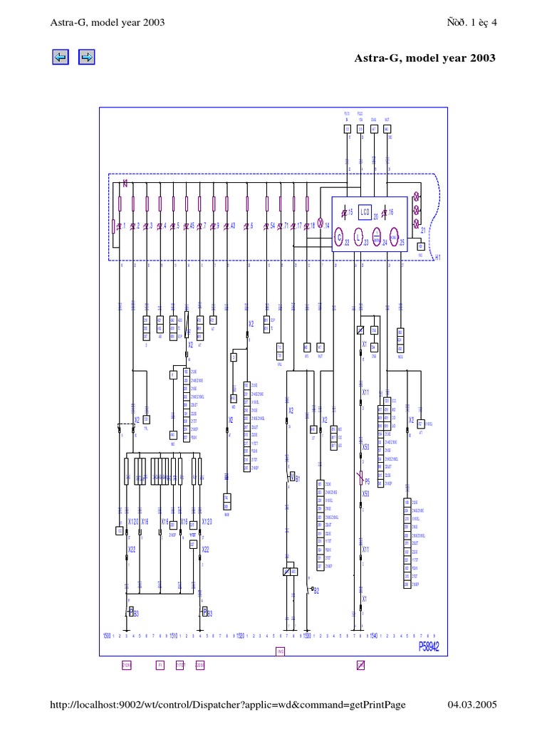 2003 Opel Astra G Wiring Diagram PDF Anti Lock Braking