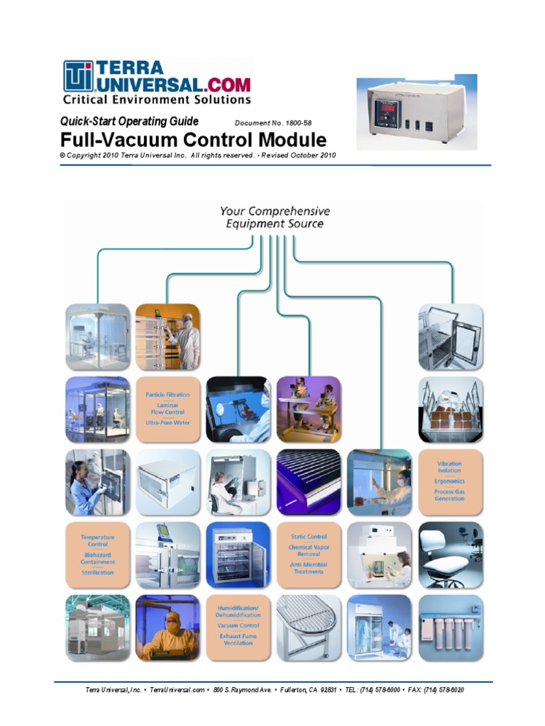 1800-58 Vacuum - Controller - Manual PDF | PDF | Cargo | Receipt